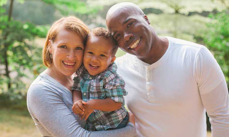 smiling family